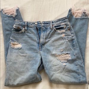 Abercrombie High Rise Mom Jean